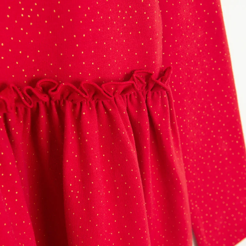 Cool Club by SMYK RED COTTON DRESS L/S